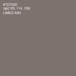 #7D726D - Limed Ash Color Image